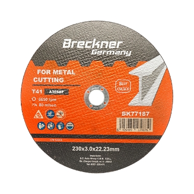 Panza disc flex pentru taiat si polizat metal T41 230x3.0x22mm Breckner Germany