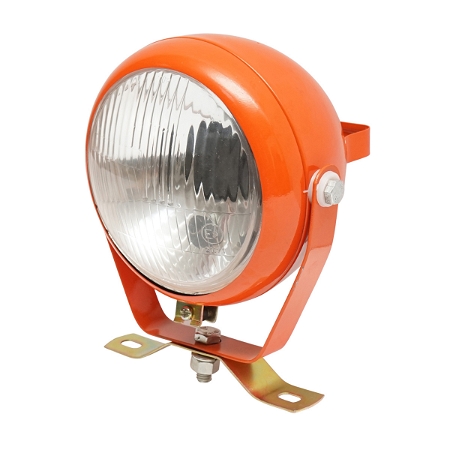 Lampa, proiector de lucru portocalie reglabila cu intrerupator pentru tractor sau utilaje agricole 12V Breckner Germany