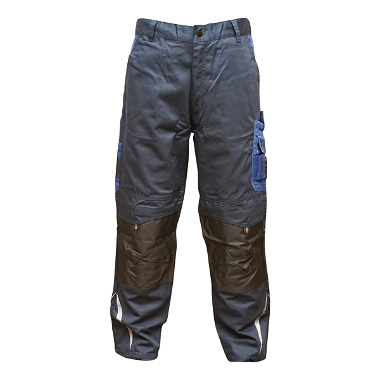 Pantaloni de lucru, poliester cu bumbac, albastru navy, M Breckner Germany