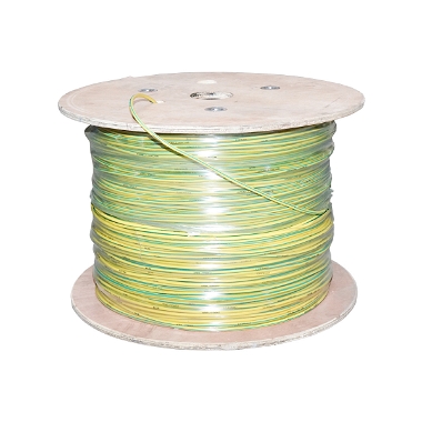 Cablu impamantare din cupru, 1000m pentru panouri solare MYF 1x10mm, 450/750V verde galben