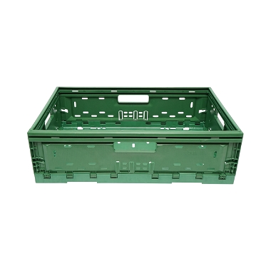 Lada, cutie plastic pliabila 595x385x185mm, verde pentru depozitare