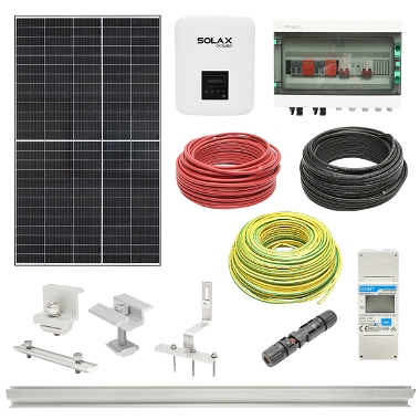 Kit complet fotovoltaic ON-GRID cu invertor 6KW SOLAX si panouri solare 14x440W RISEN, trifazic, montare si dosar prosumator inclus