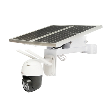 Camera supraveghere wireless 24/7 rotativa complet autonoma, incarcare cu panou solar, PTZ, 4G, 1080P, PIR, IP66