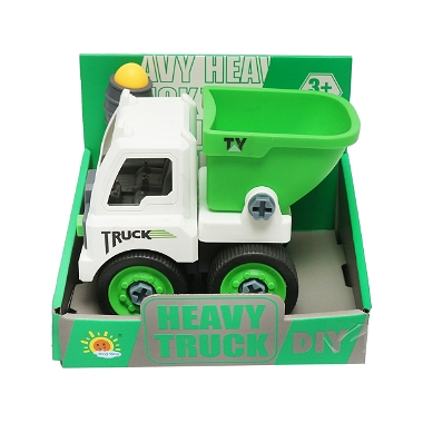 Jucarie tip Montessori, camion verde pentru copii +3 ani