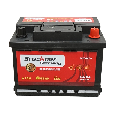 Acumulator, baterie auto 55Ah, 500A, 12V BRECKNER PREMIUM