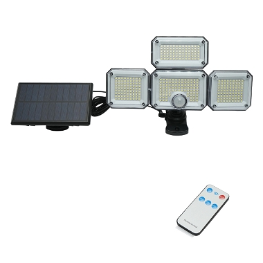 Lampa LED 8W cu panou solar telecomanda si baterie 2400mAh, IP65 Breckner Germany