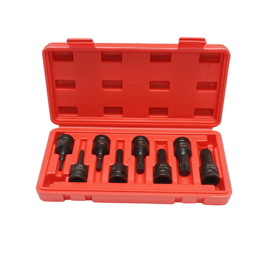 Trusa chei tubulare de impact spline M5-M18, patrat 1/2 inch 16 piese