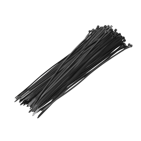Colier plastic negru 380x3.6 100 buc
