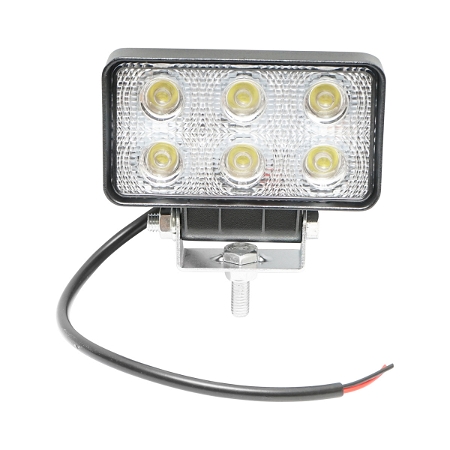 Lampa 6 LED-uri 10-60V 18W unghi de radiere 60 patrat