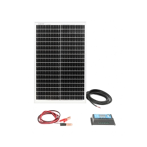 Panou solar 30W/18V fotovoltaic monocristalin 560x345x25mm cu regulator de incarcare 12/24V 10A, cablu 1.5/2m Breckner Germany