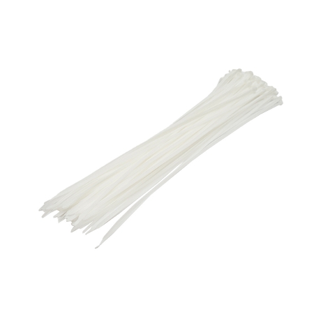 Colier plastic alb 430x3.6 set 100 buc