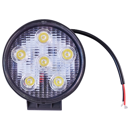 Lampa 6 LED-uri 10-30V 18W unghi radiere 30 de grade tip spot 118x118x35mm 6000K IP67 Breckner Germany