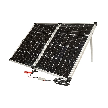 Panou solar 145W portabil fotovoltaic monocristalin tip valiza cu regulator tensiune 12/24V 20Ah 2 USB-uri Breckner Germany
