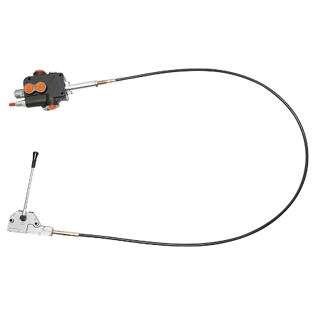 Distribuitor hidraulic cu 1 maneta, lungime cablu 2m presiune 250 bar debit 80L/min Breckner Germany