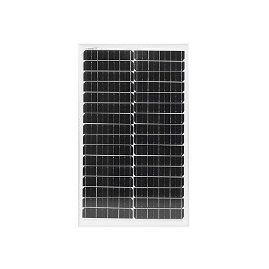 Panou solar 50W fotovoltaic monocristalin cu tensiune maxima 18V si cablu de conectare 400x670x25mm Thor