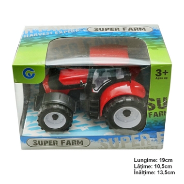 Tractor rosu pentru ferma Super Farm