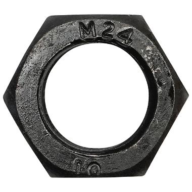 Piulita neagra hexagonala DIN 934 M24x1.5 G10 50 buc/punga