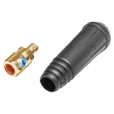 Conector  9mm, DKJ10-25 pentru cablu sudura negru Breckner Germany