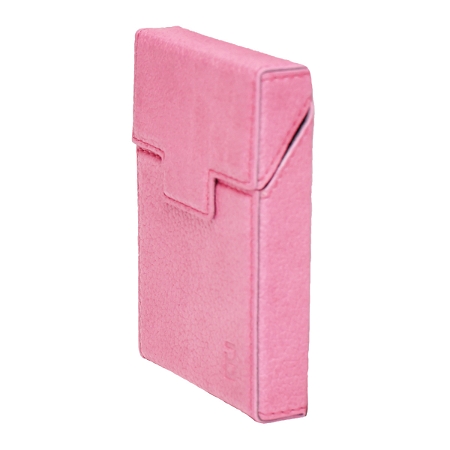 Husa roz din piele pentru pachet de tigari P24 Breckner