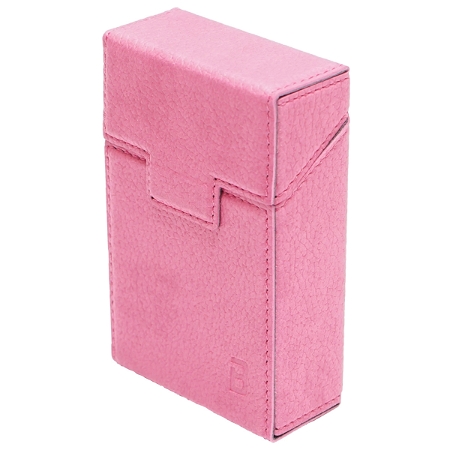 Husa roz din piele pentru pachet de tigari P22 Breckner