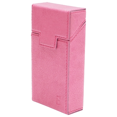 Husa roz din piele pentru pachet de tigari P25 Breckner