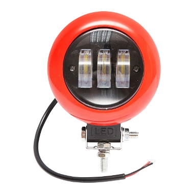 Lampa proiector rotund rosu cu LED 30W 12V/24V 10-30V Breckner Germany
