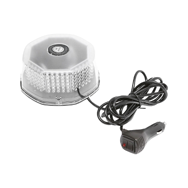 Lampa avertizare rotunda, girofar cu 240 LED-uri lumina galbena, prindere magnetica, intrerupator ON/OFF cu indicator luminos, 12V/24V Breckner Germany